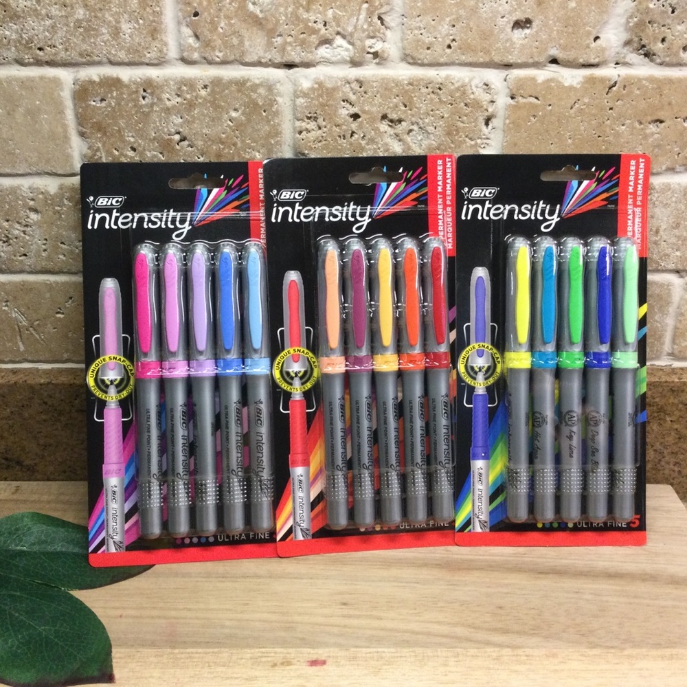 3 Packs BIC Intensity Ultra Fine Permanent Markers